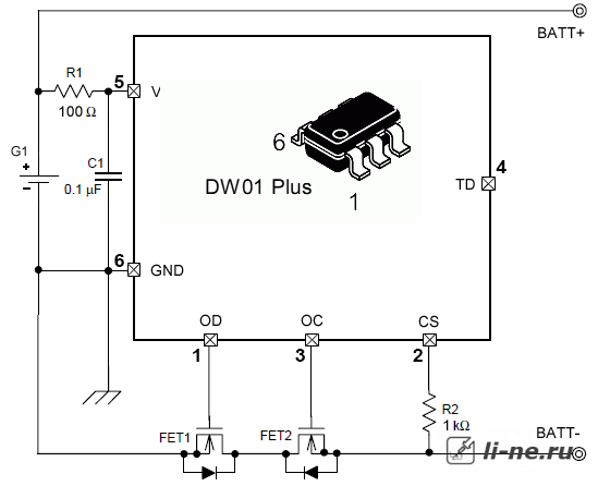 DW01 схема